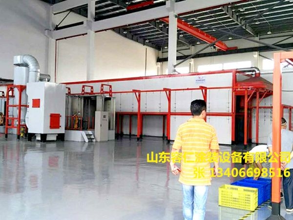 鋅鋼護欄靜電噴粉設備