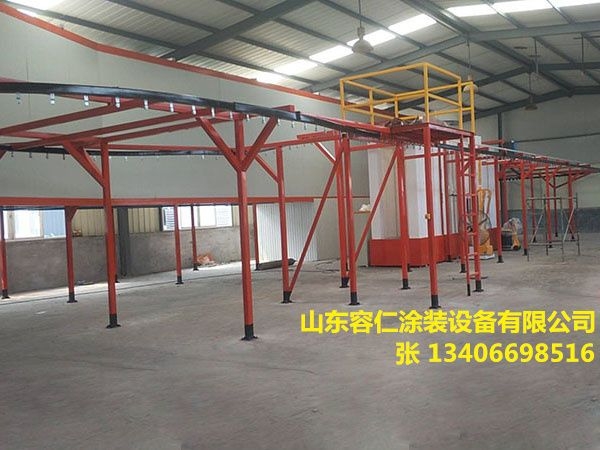 鋅鋼護欄靜電噴粉設備