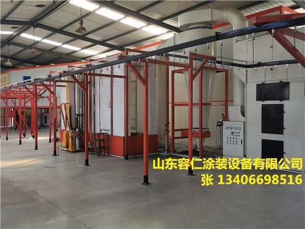 鋅鋼護欄靜電噴粉設備