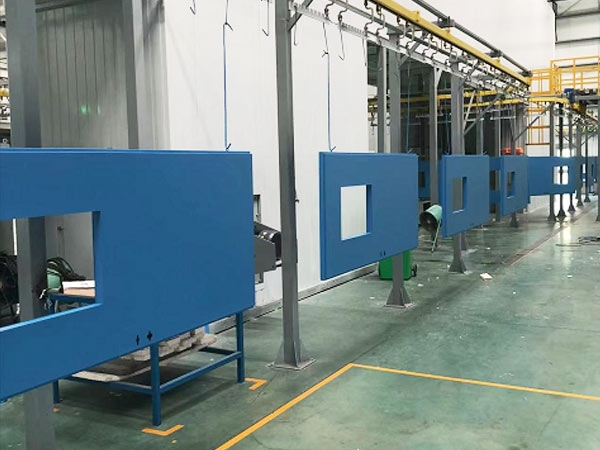 山東濱州匯鑫集團(tuán)鋼品門窗噴涂流水線